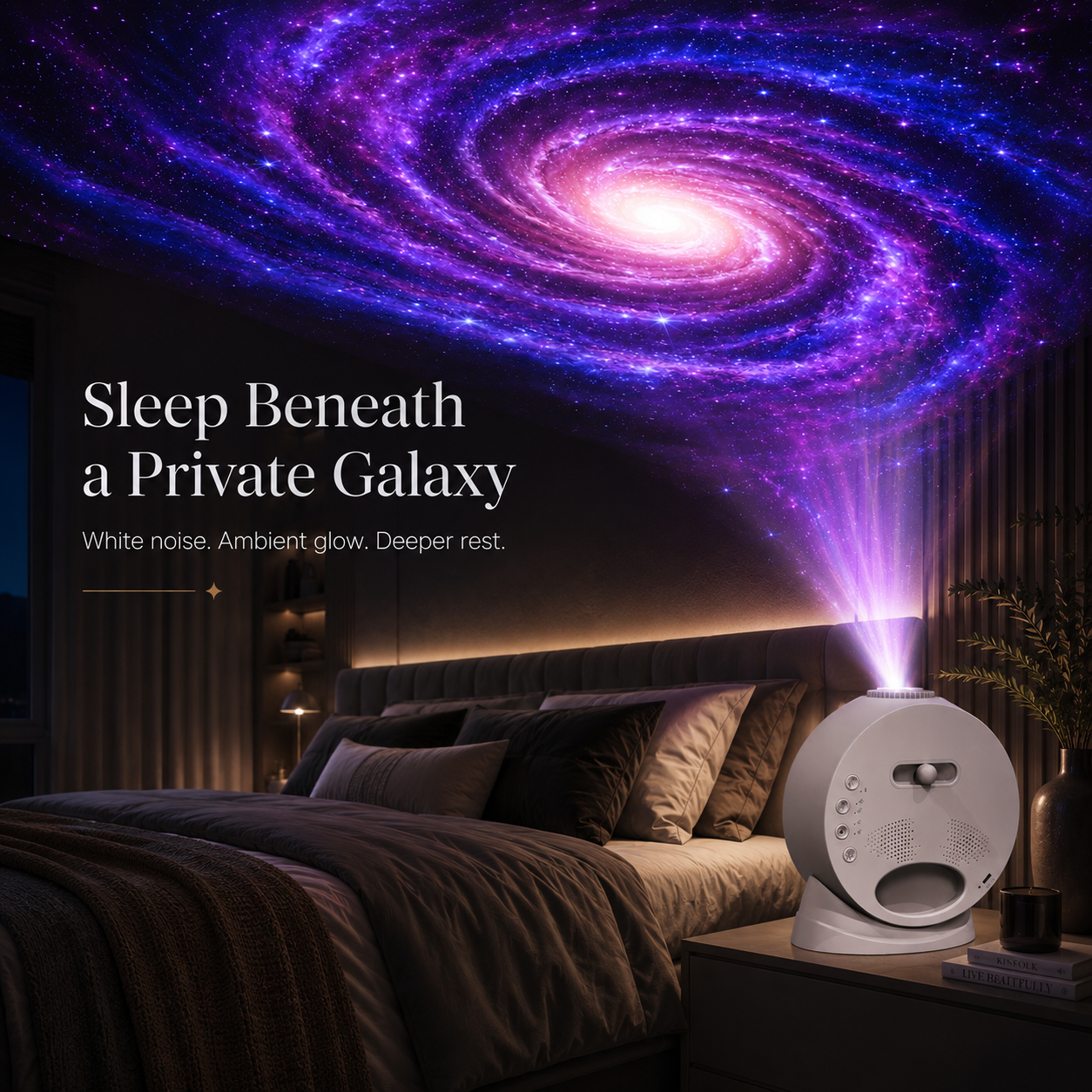 3 in One Smart Galaxy Projector, Bluetooth Speaker and Digital Alarm Clock
