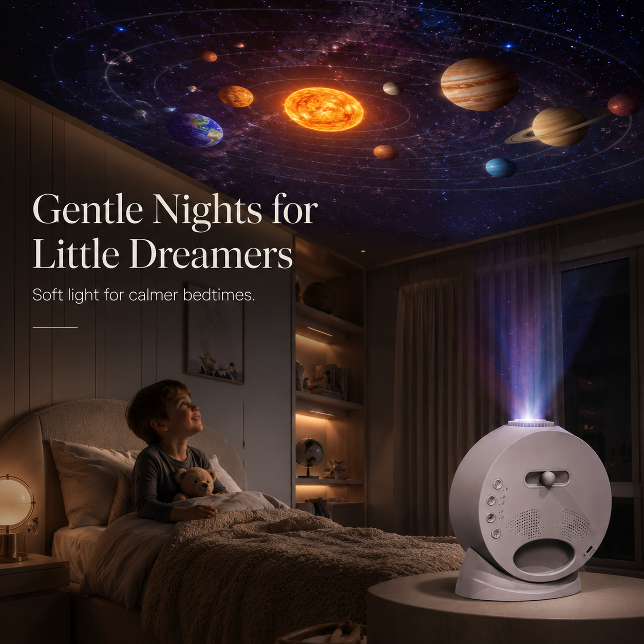 3 in One Smart Galaxy Projector, Bluetooth Speaker and Digital Alarm Clock