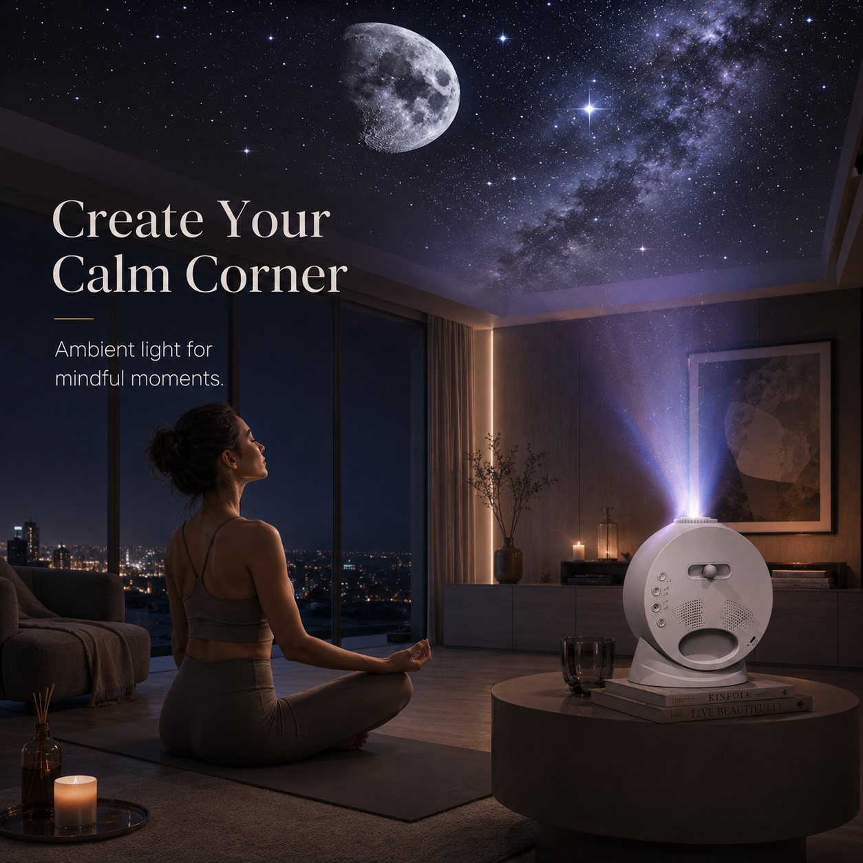 3 in One Smart Galaxy Projector, Bluetooth Speaker and Digital Alarm Clock