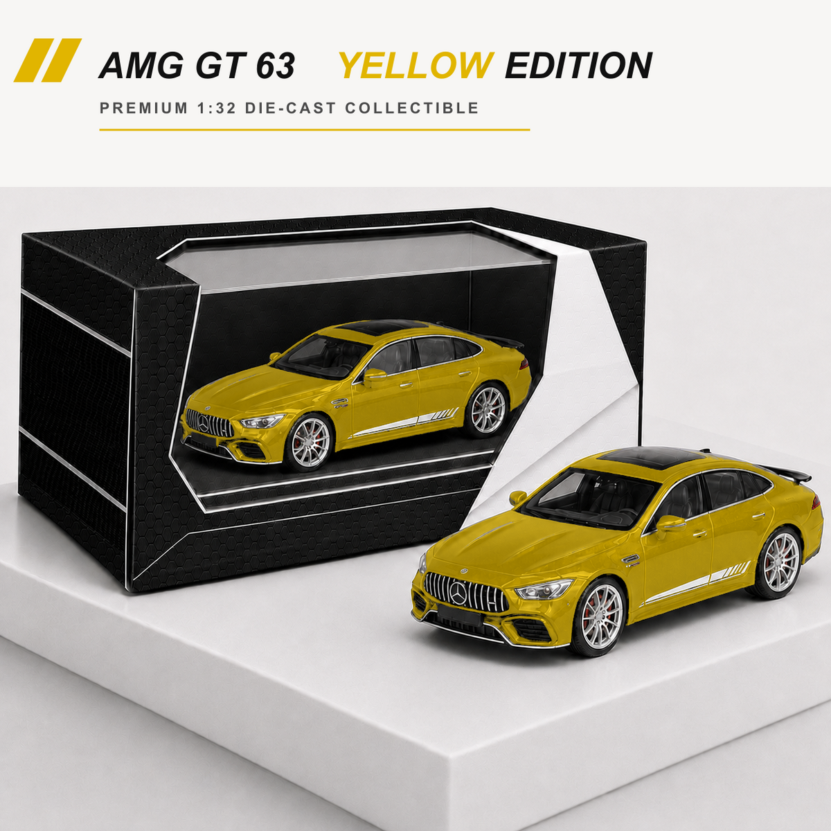 Mercedes-AMG GT 63 Yellow Edition — retail packaging
