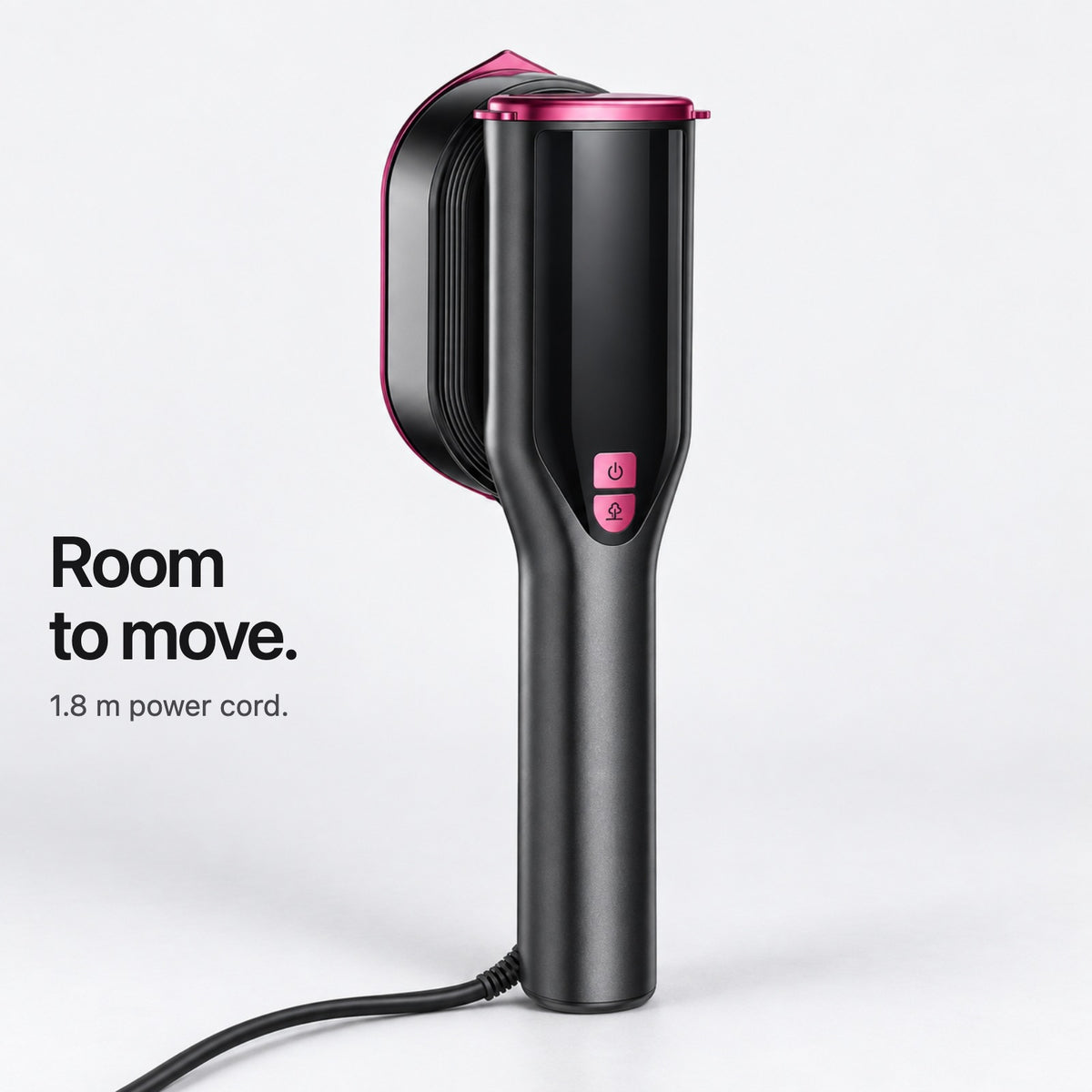 Carter & Cole mains-powered garment steamer with attached 1.8 m power cord