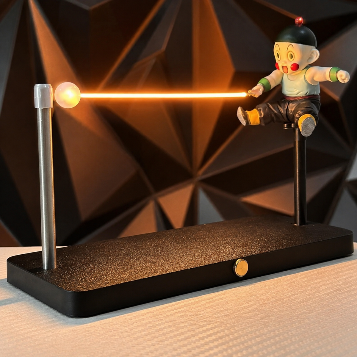 Chiaotzu Amber Energy Lamp base detail view.