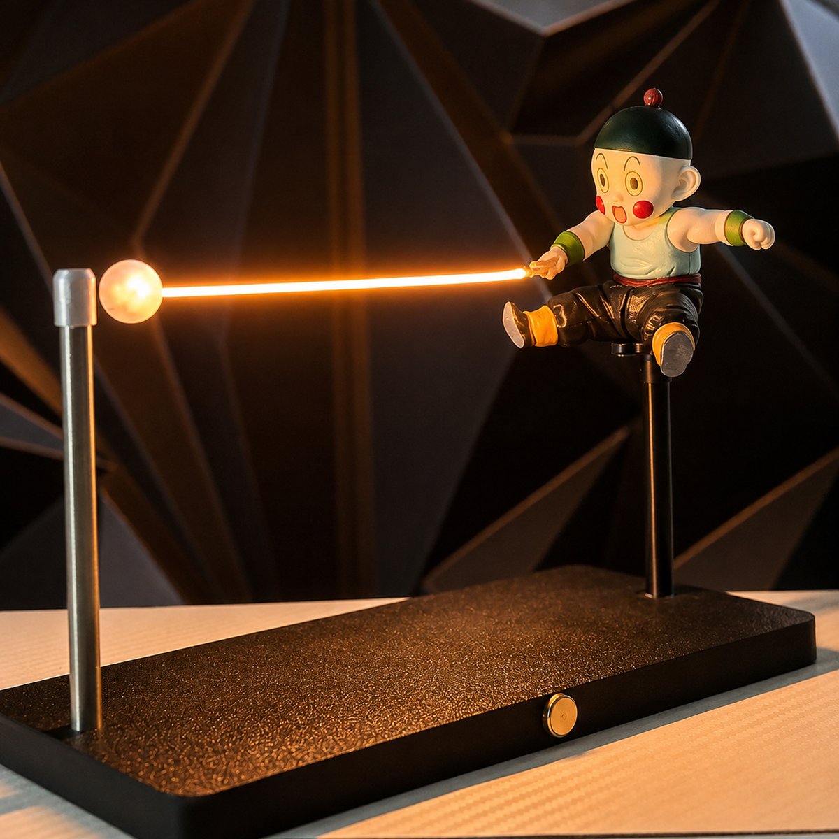 Chiaotzu Amber Energy Lamp figure detail view.