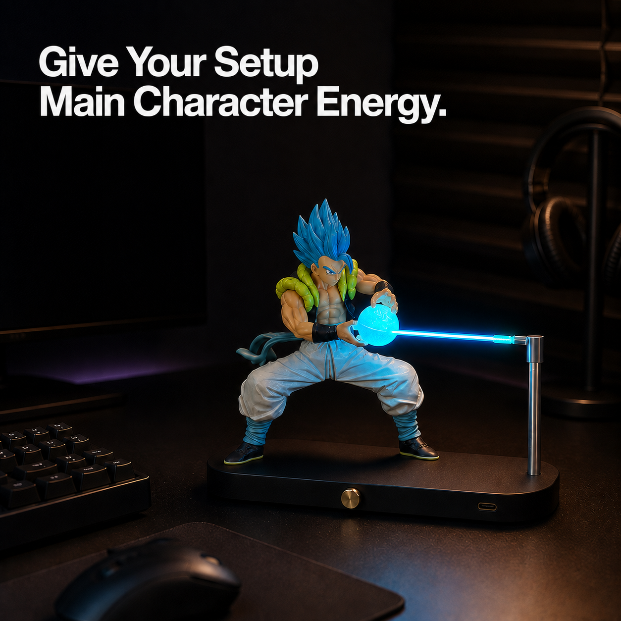 gogeta 08 lifestyle gaming collectible energy lamp.