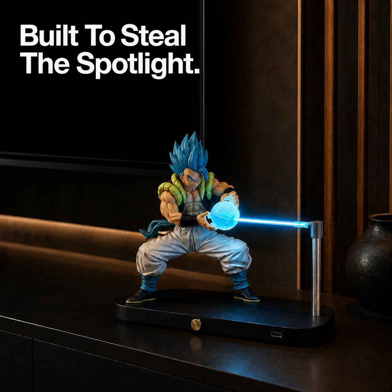 gogeta 09 lifestyle tv cabinet collectible energy lamp.