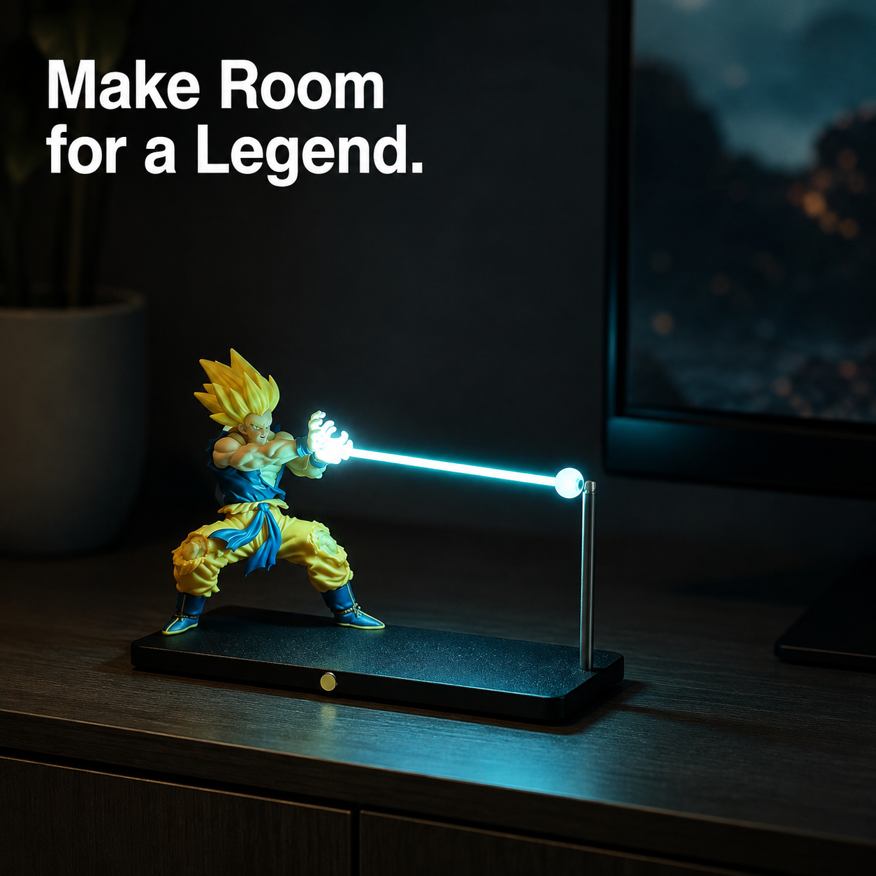 Super Saiyan Goku Blue Energy Lamp media view.