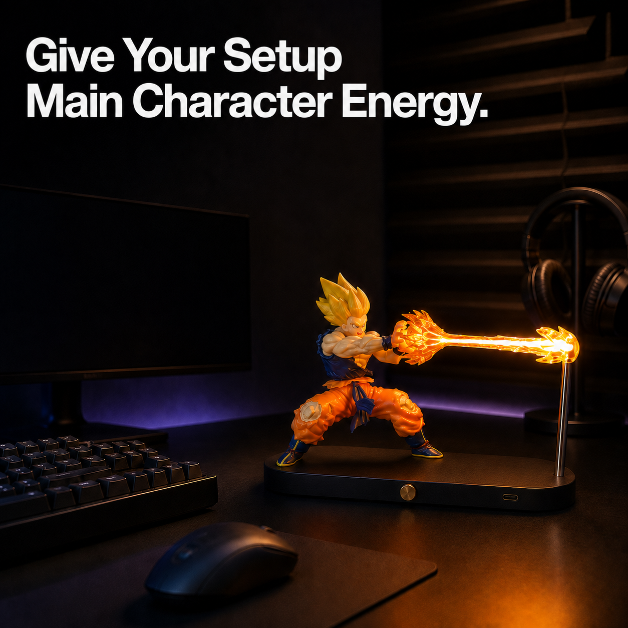 goku orange 08 lifestyle gaming collectible energy lamp.