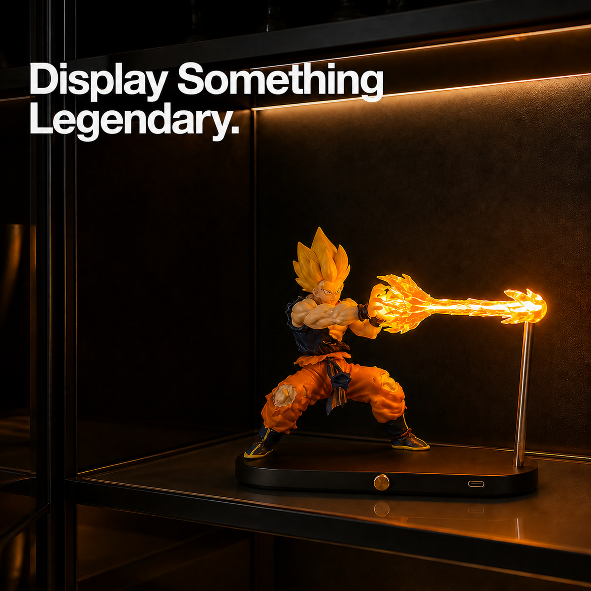 goku orange 10 lifestyle display shelf collectible energy lamp.