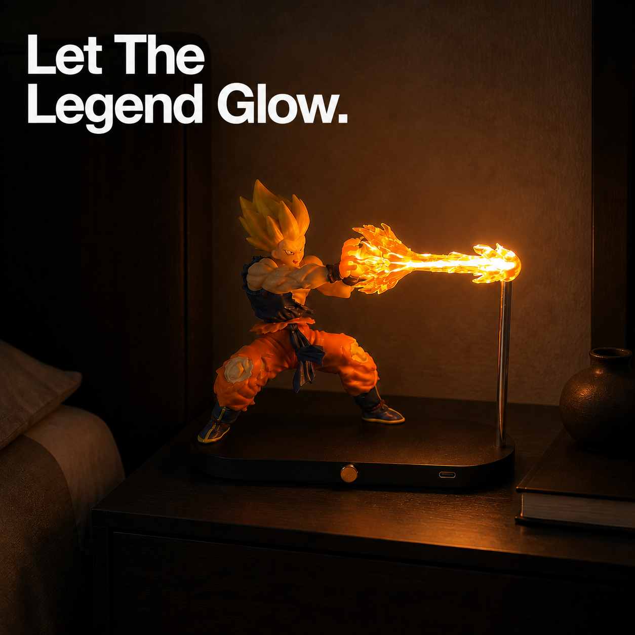 goku orange 11 lifestyle bedside collectible energy lamp.