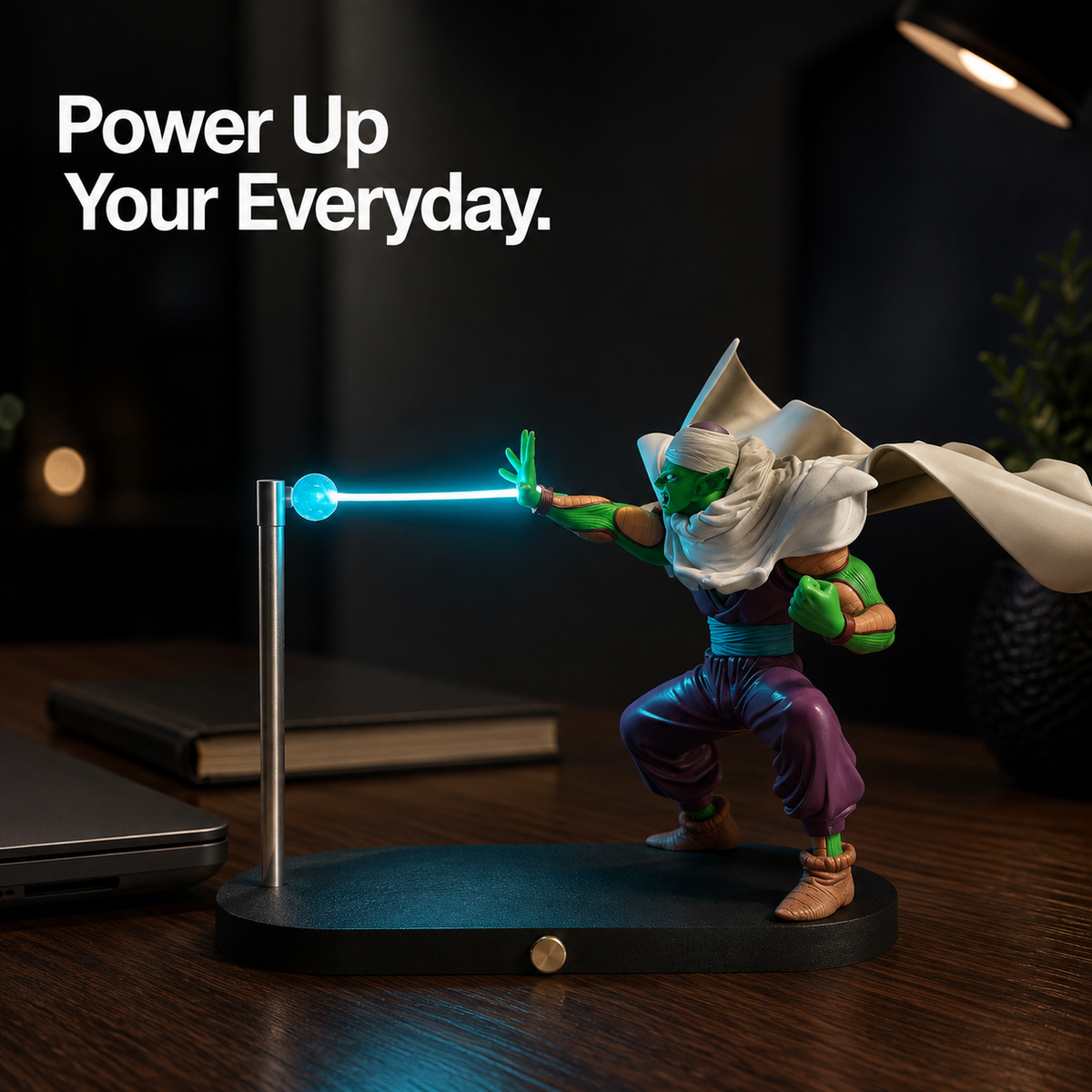 Piccolo Blue Energy Lamp desk display
