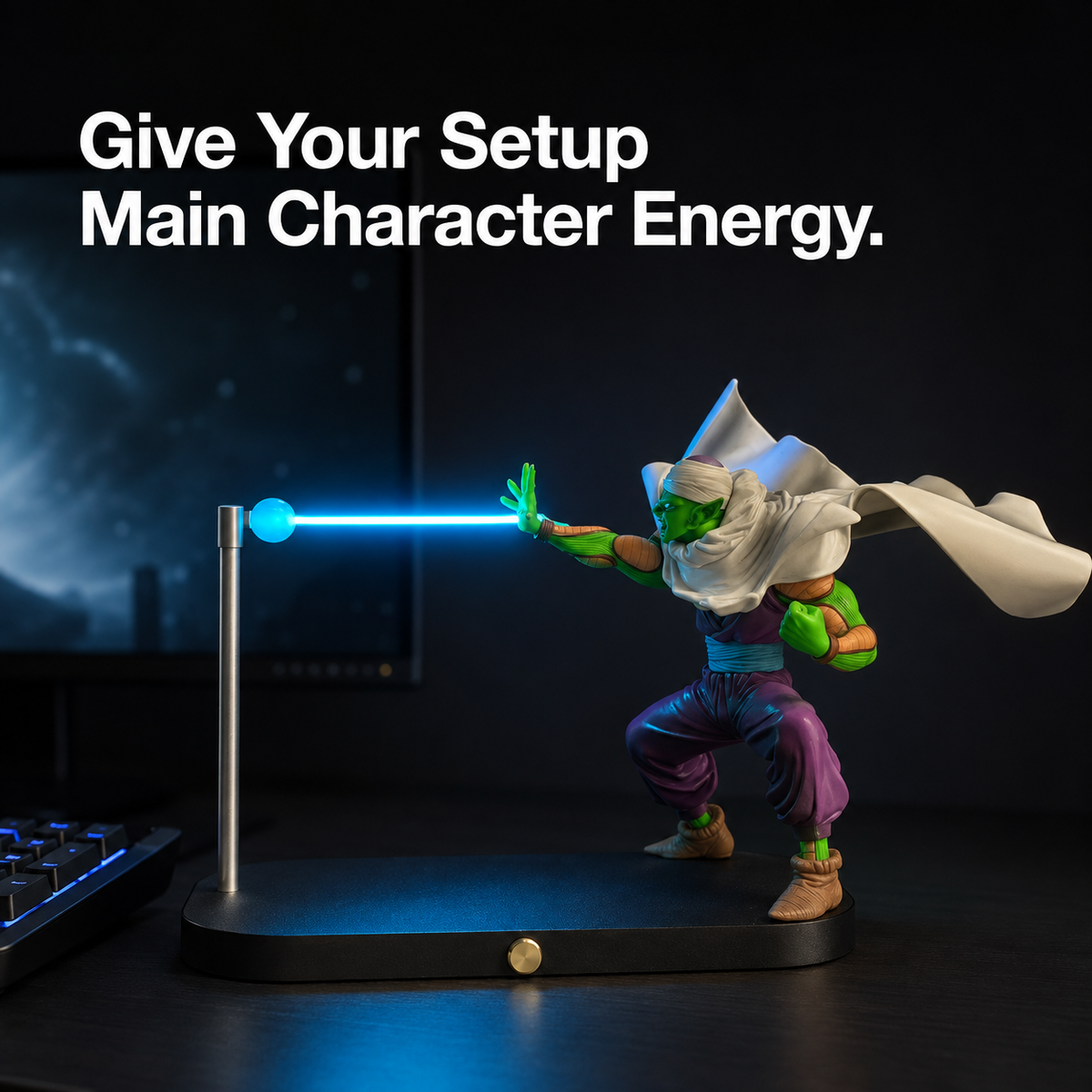 Piccolo Blue Energy Lamp gaming view.
