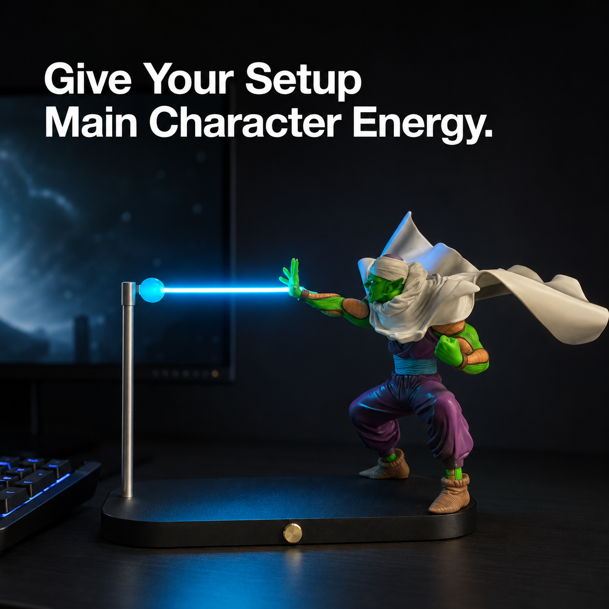 Piccolo Blue Energy Lamp gaming view.