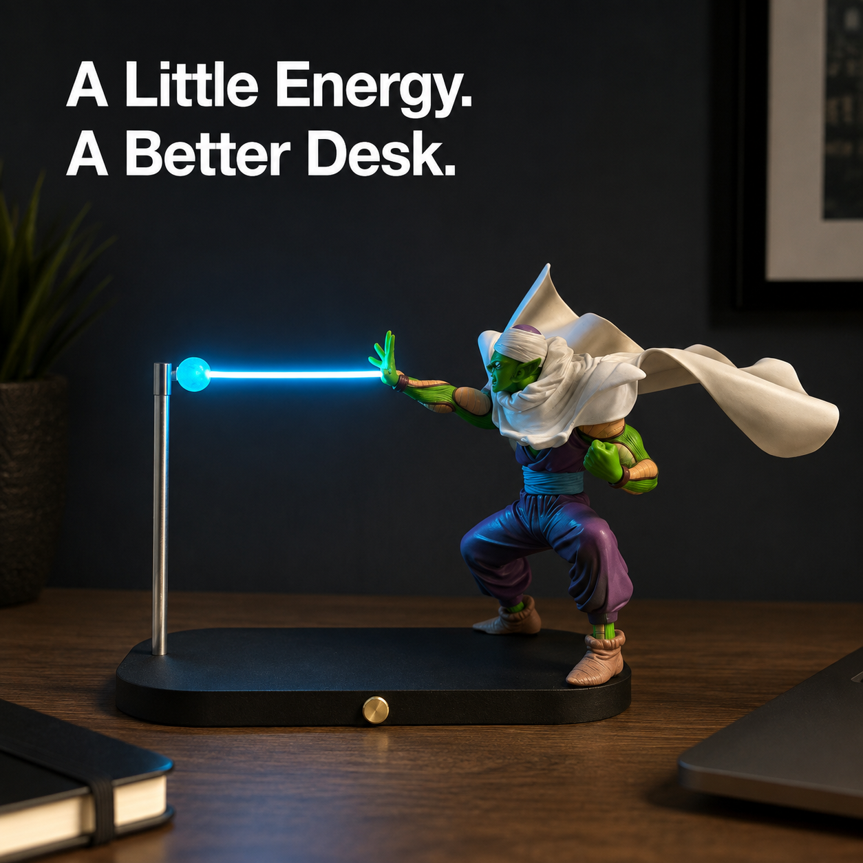 Piccolo Blue Energy Lamp office view.