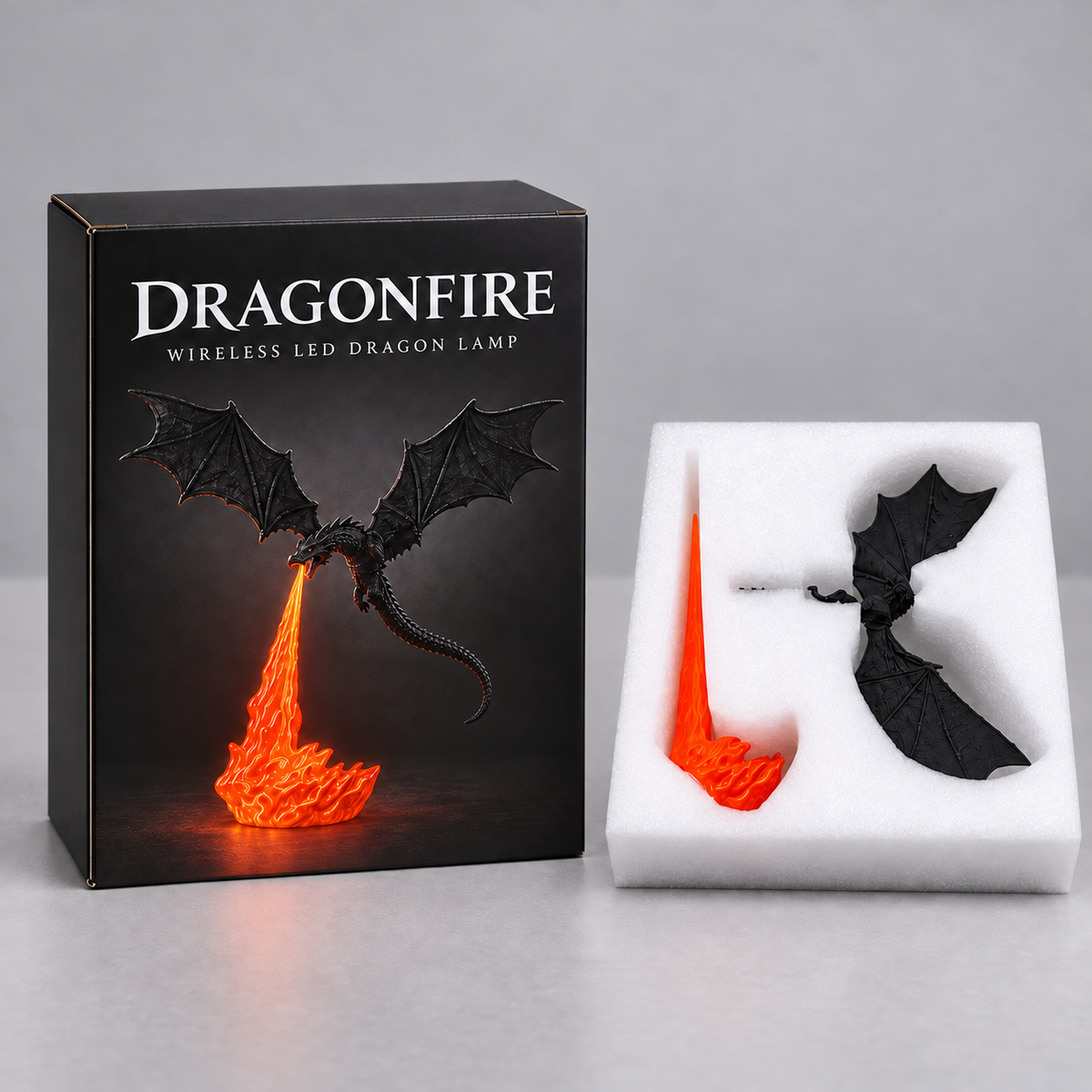 Dragonfire Wireless LED Dragon Lamp
