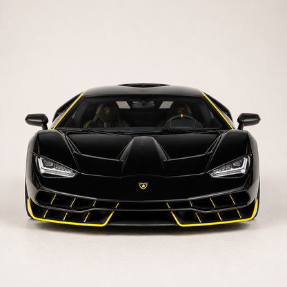 LP770 1:18 alloy model in black — front