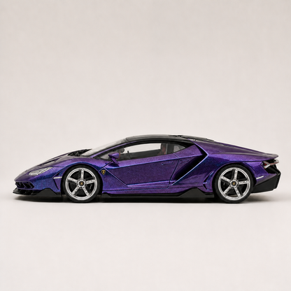 LP770 1:18 alloy model in purple — side