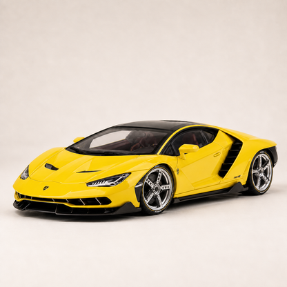 LP770 1:18 alloy model in yellow — hero