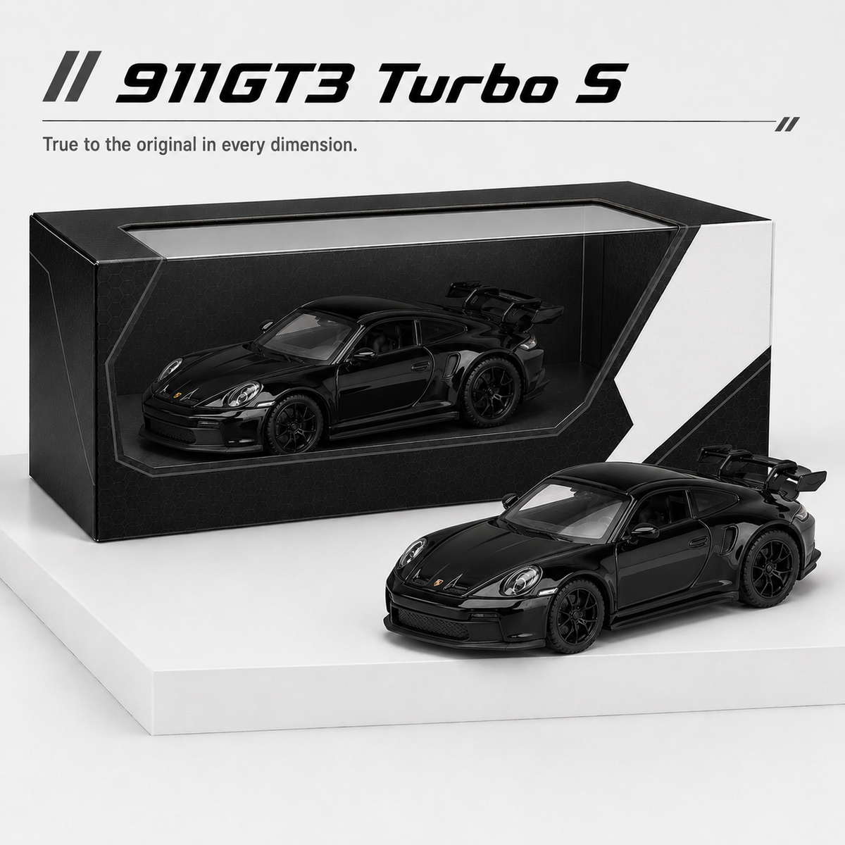 911GT3 Jet Black Metallic